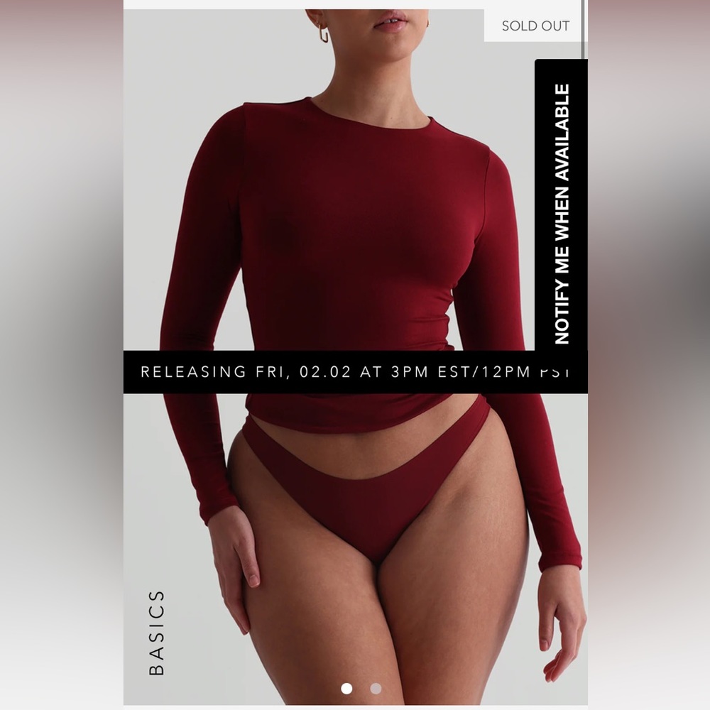 NOT YET RELEASED My Outfit Online long sleeve and structured wide leg sweatpants